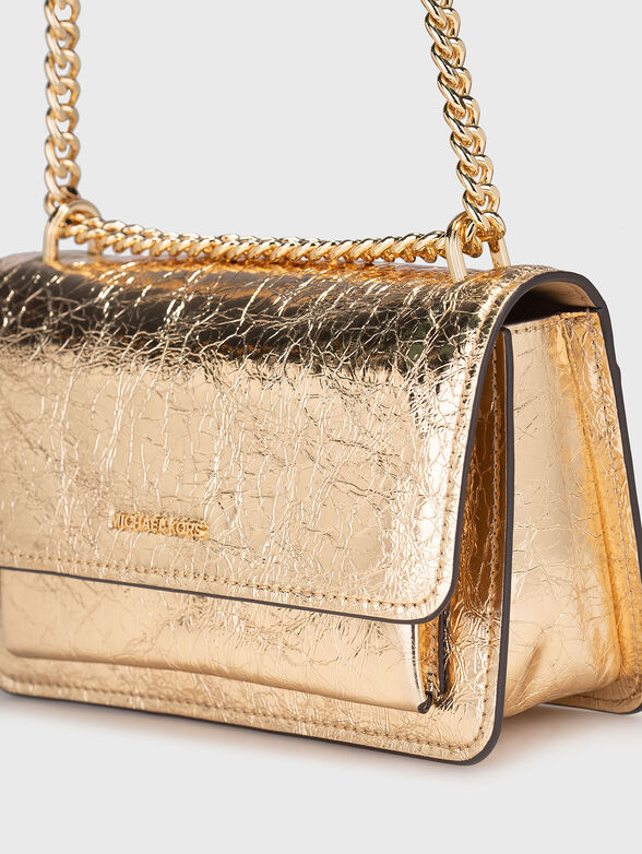 Leather crossbody bag with logo - 5