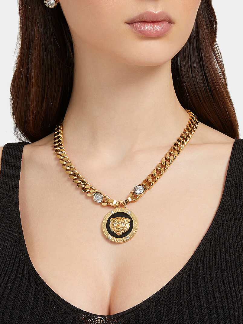 DAKTARI necklace with tiger pendant - 3