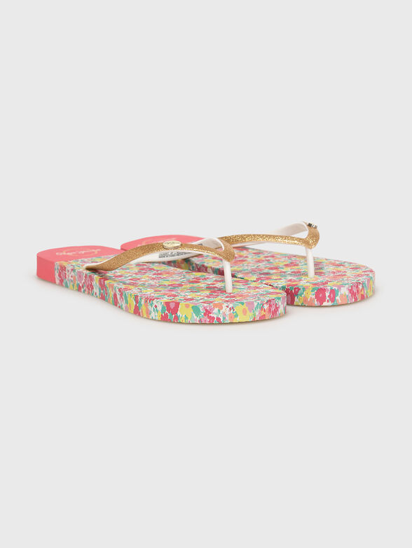 RAKE AURA Flip-flops with floral print - 2