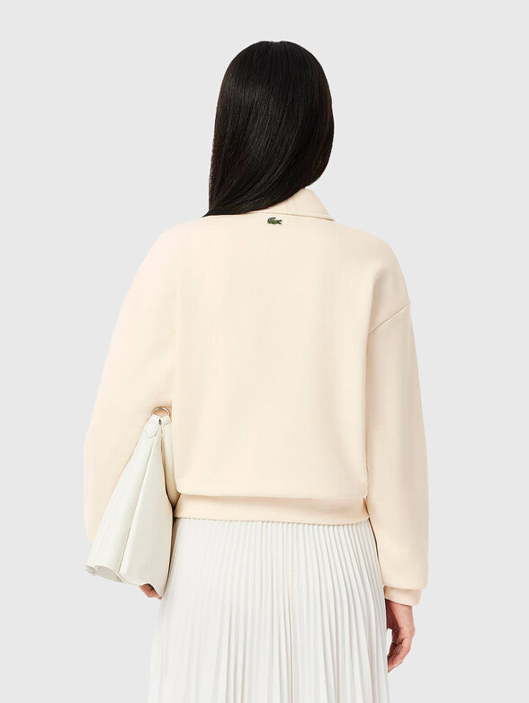Sweatshirt with classic collar and logo - 3