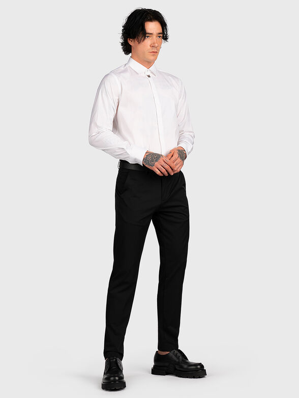 Black trousers with logo detail - 4