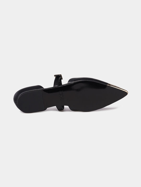 AUDREY Flat leather shoes - 5