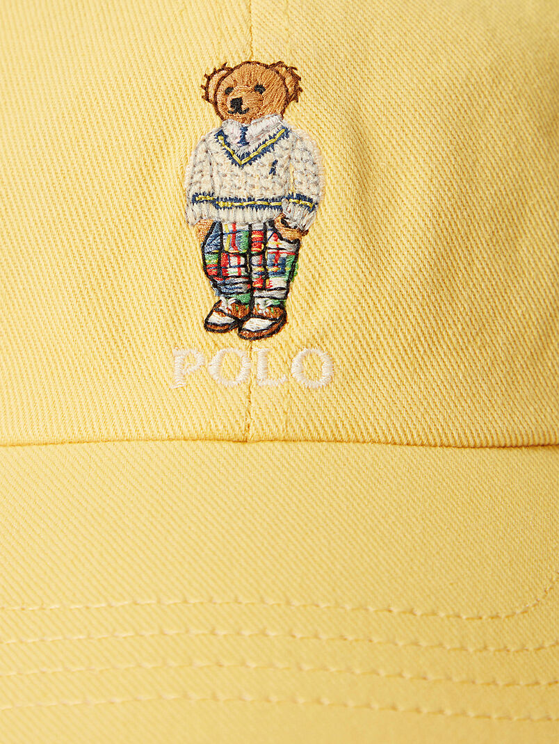 Yellow cap with Polo Bear accent - 3