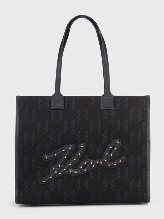 Geantă K/SKUARE cu monogramă imprimată - 1