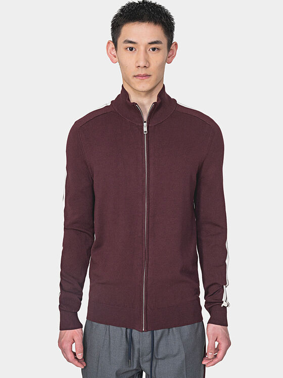Cardigan with high neck - 1