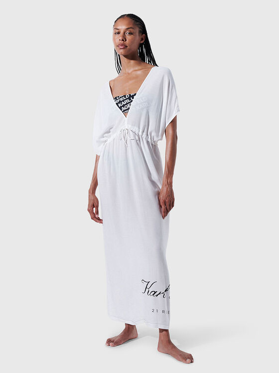HOTEL KARL printed kaftan in black - 1