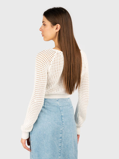 Short sweater with perforations - 3