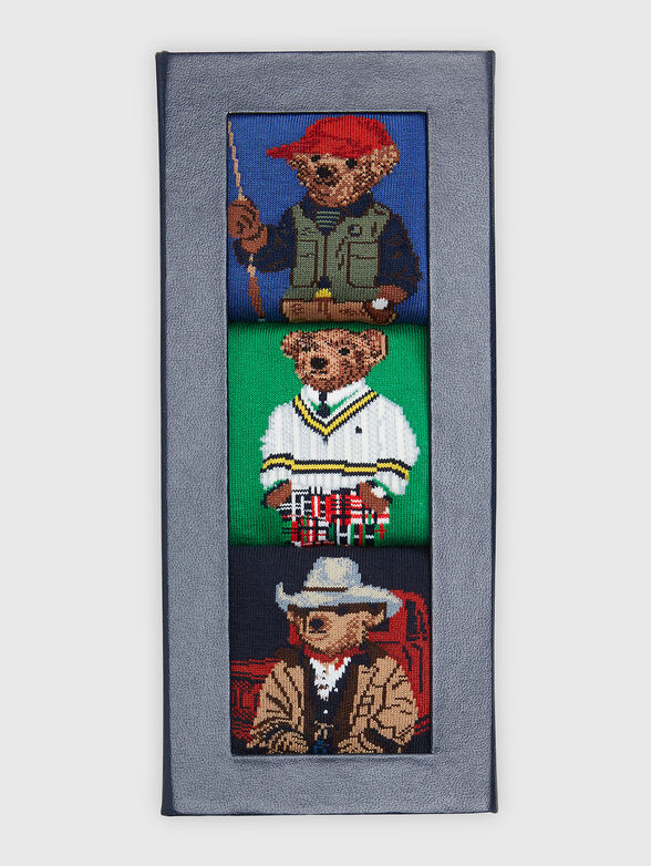 Set of three pairs of socks with Polo Bear accent - 2