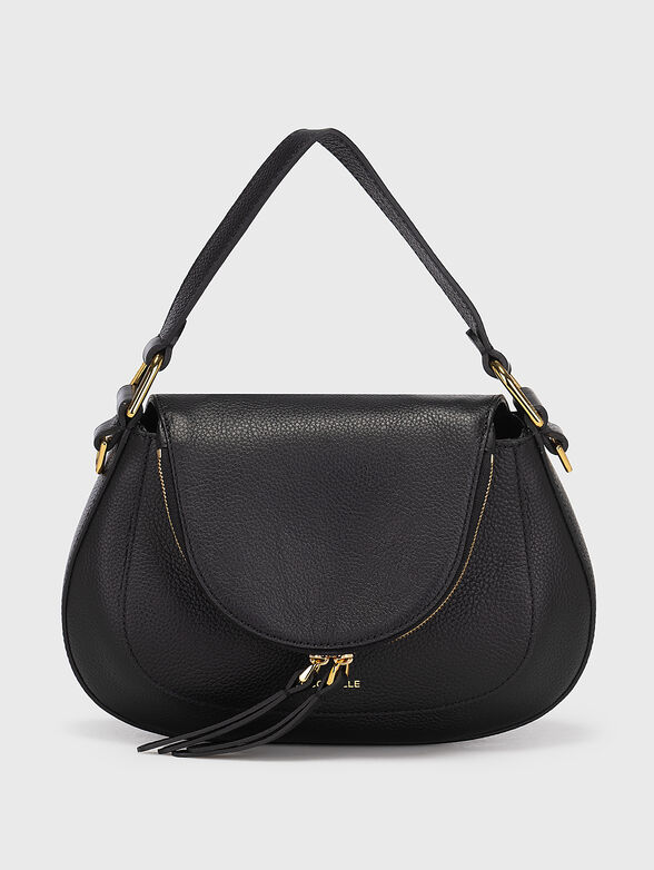 Black leather hobo bag - 1