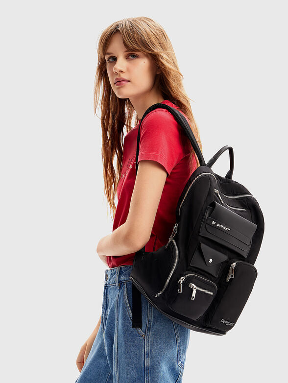 Backpack with accent pockets - 2
