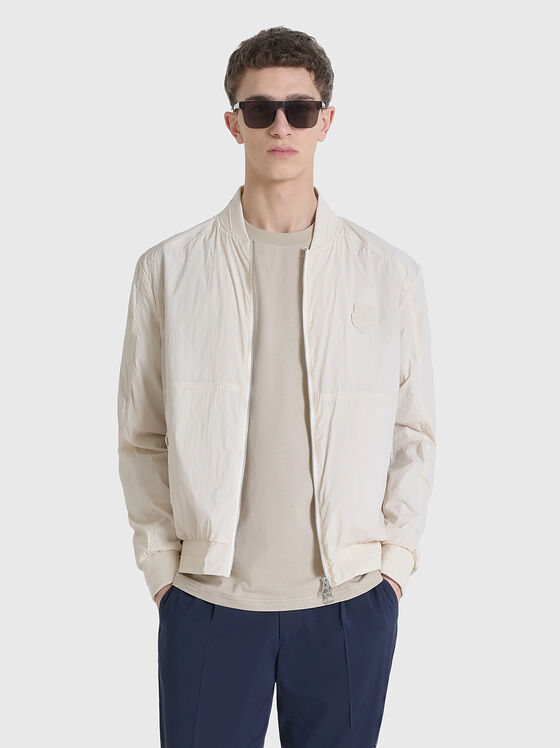 Dark blue bomber jacket with patch  - 1