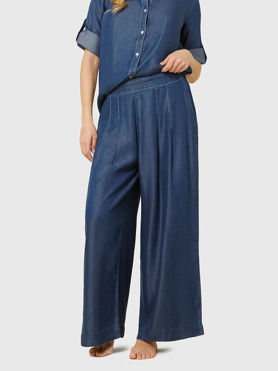 Pantaloni DENIM cu picioare evazate - 1