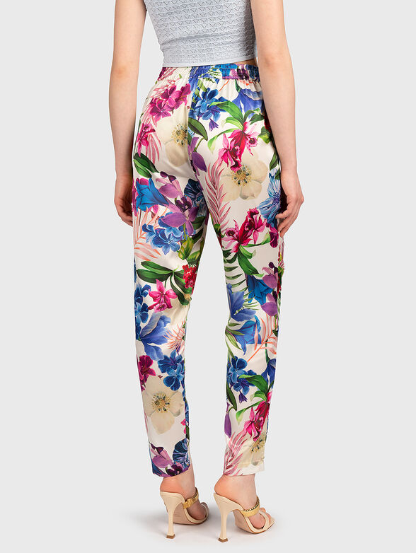 VIOLA trousers with floral print - 2