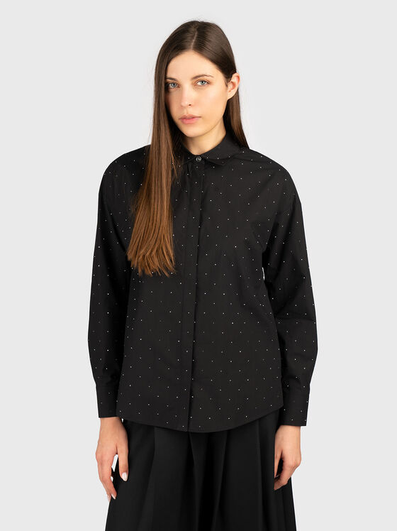 SILVIA HOTFIX black shirt - 1