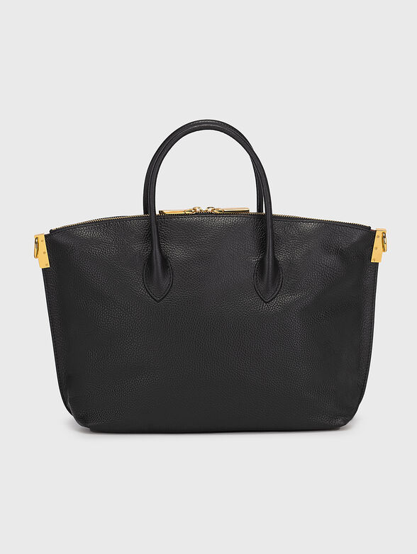 Leather bag with metal accents - 3