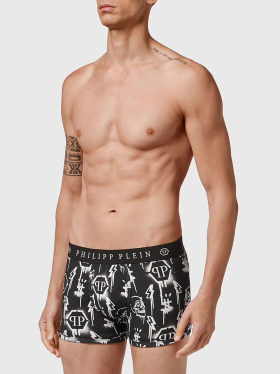 Boxers with contrast print - 1
