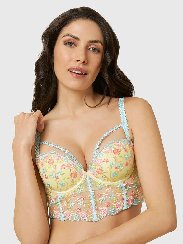 FLORET bustier with floral details - 1