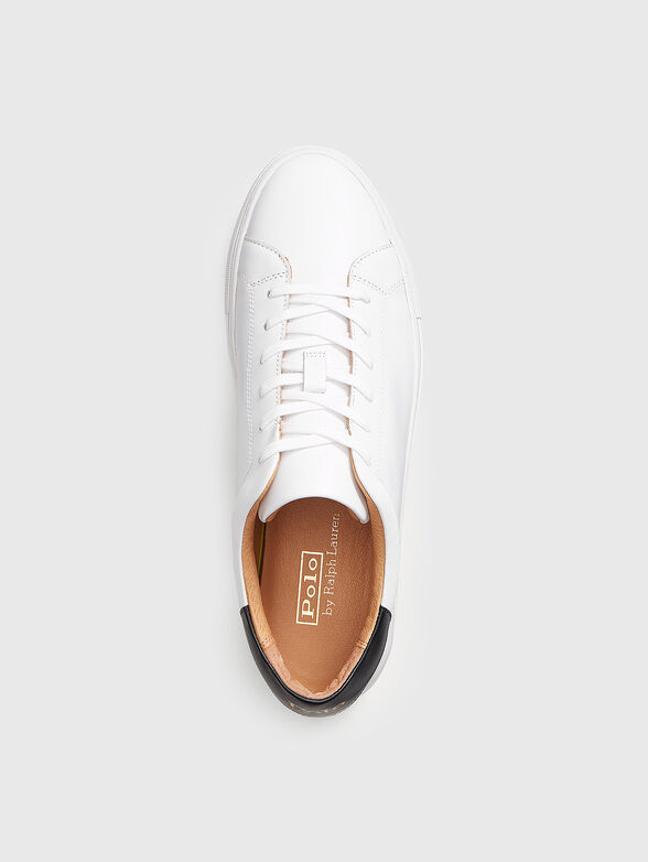 White leather sneakers - 4