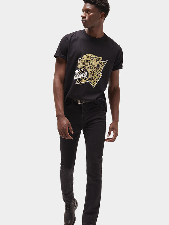 T-shirt with contrasting lettering - 1