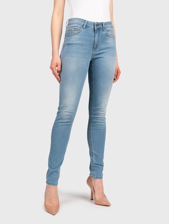 Blue skinny jeans - 1