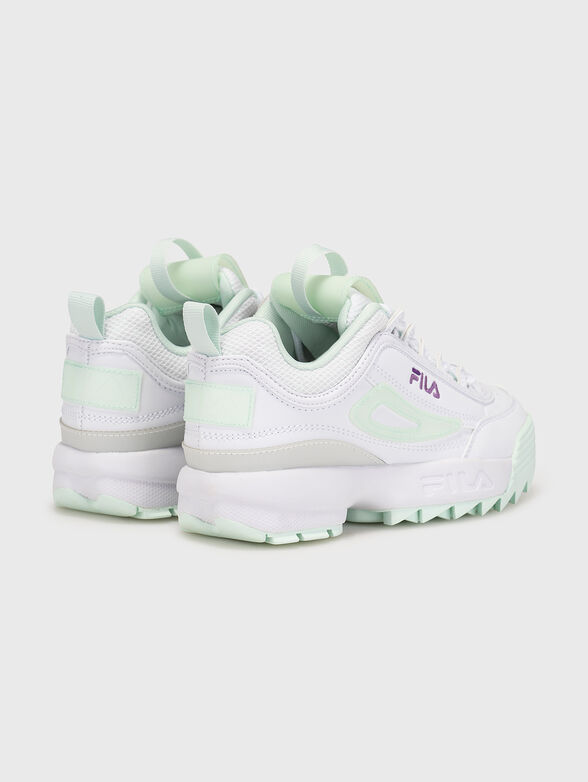 DISRUPTOR T white sports shoes with logo - 3