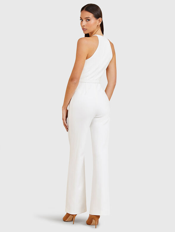 DARLA white jumpsuit with belt - 2
