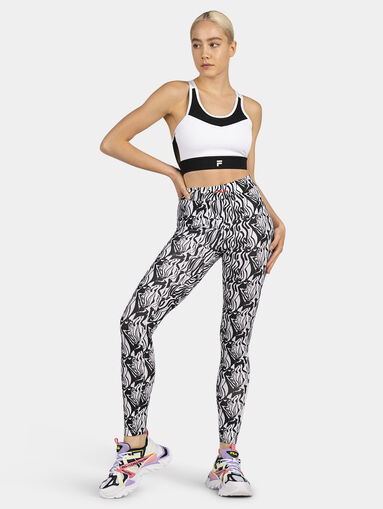 BERG AOP leggings with zebra print - 5