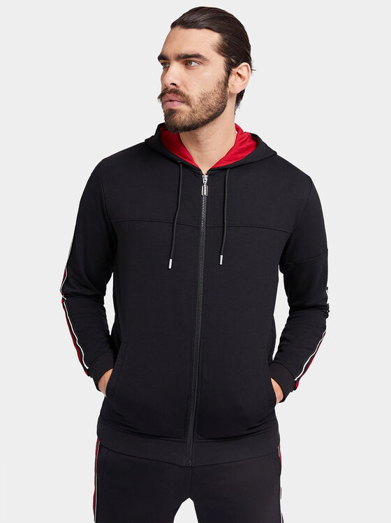 JERROD sports sweatshirt with zip and hood - 1