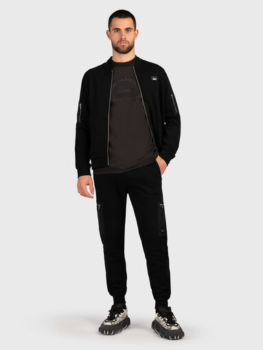 Zip-detailed black sweatpants - 5