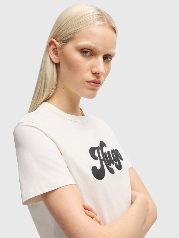Cotton T-shirt with logo print - 4