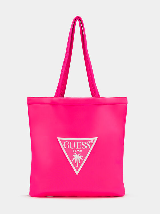 Geantă fucsia SCUBA cu logo triunghiular - 1