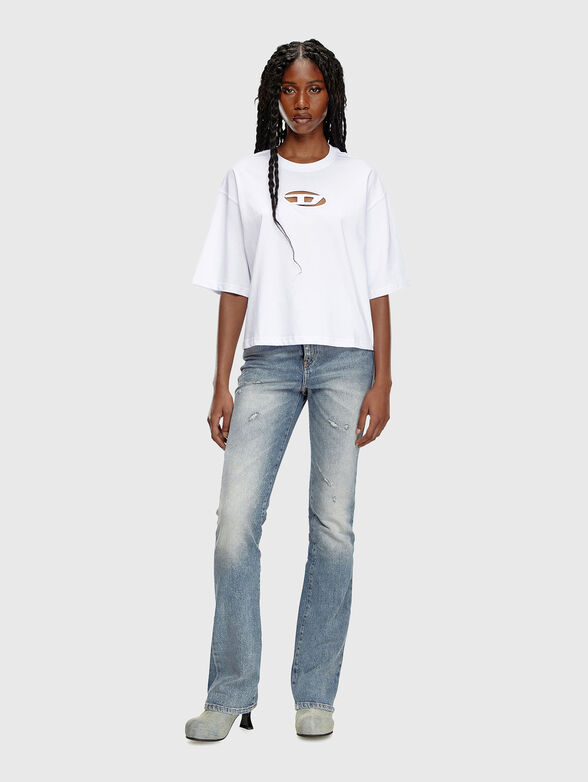 T-BUXT-CROP-OD T-shirt with contrast logo - 2