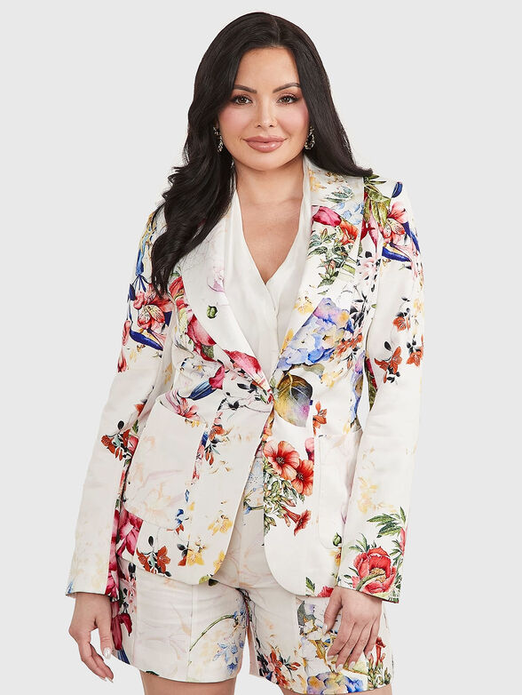 GLORIOUS GARDEN blazer with floral print - 1