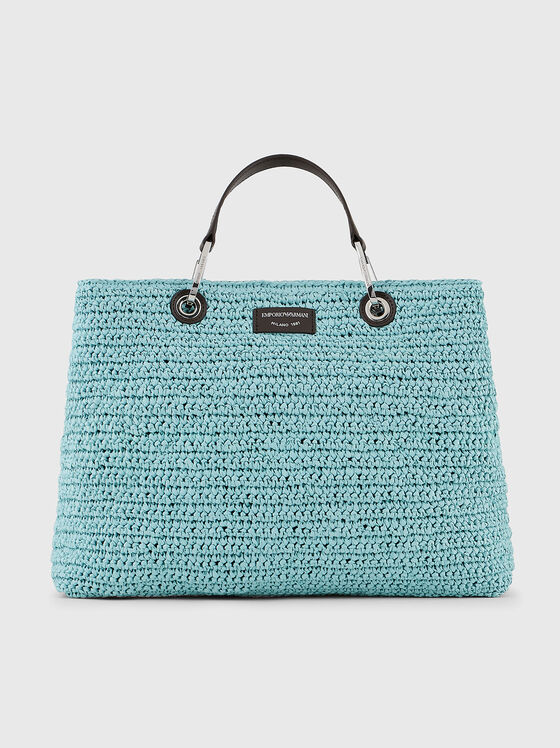 Large bag with knitted texture - 1