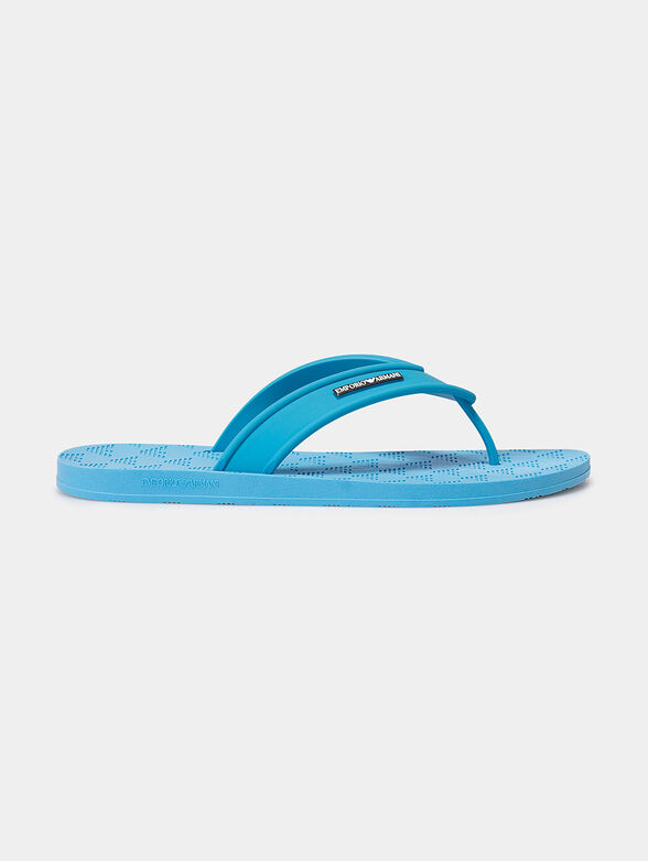 Slippers with logo reliefs - 1