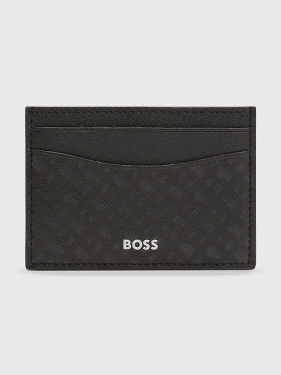 Card holder with monogram logo print - 1