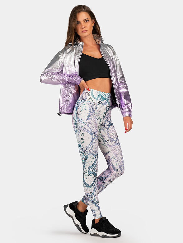 COLLYN sport leggings with snake print - 4