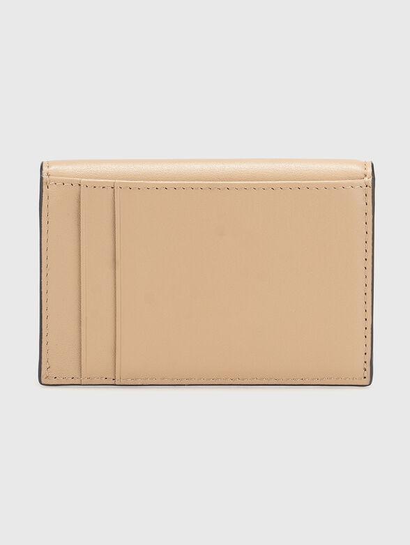 Leather cardholder with logo detail - 2