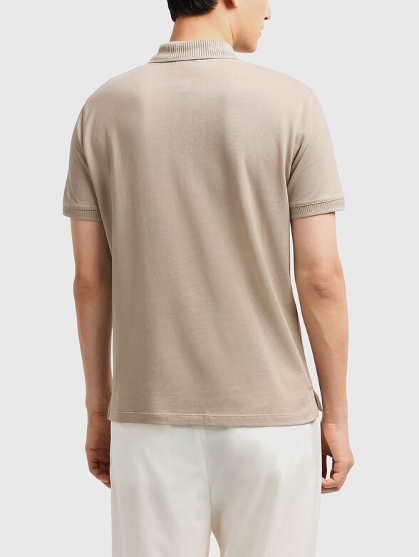 Cotton polo shirt with logo - 3
