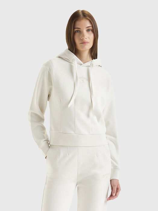 Black sweatshirt with logo detail