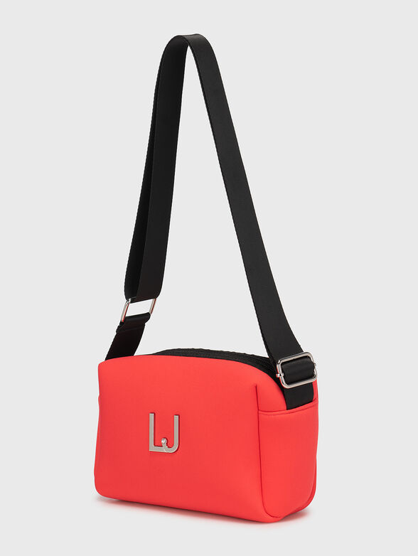 Black crossbody bag with logo detail - 3