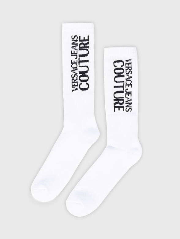 White socks with contrasting logo - 1
