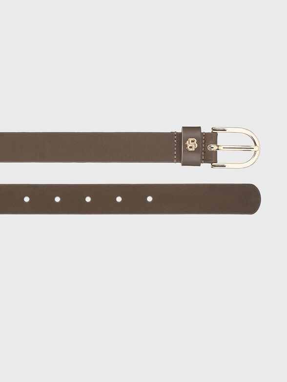 Leather belt with gold details - 2