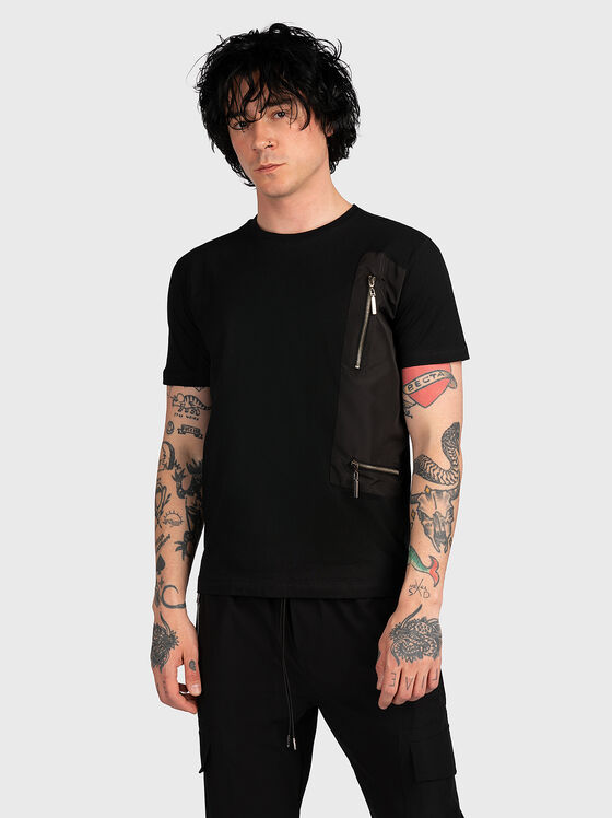 Tricou cu fermoare de accent - 1