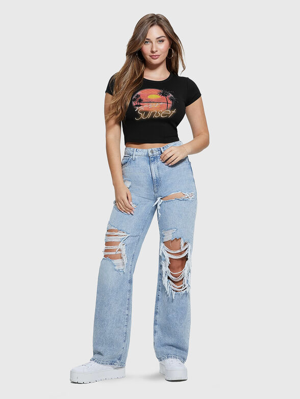 SUNSET cropped T-shirt - 2