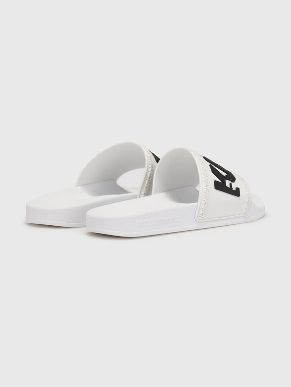 KONDO beach slides with white logo inscription - 3