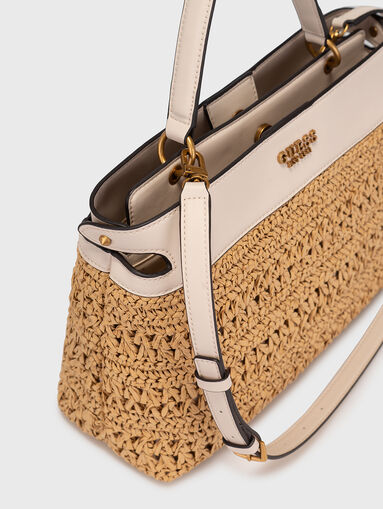 LIGURIA black bag with knitted texture - 5