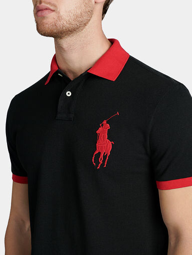 Polo-shirt with logo inscription under the collar - 4