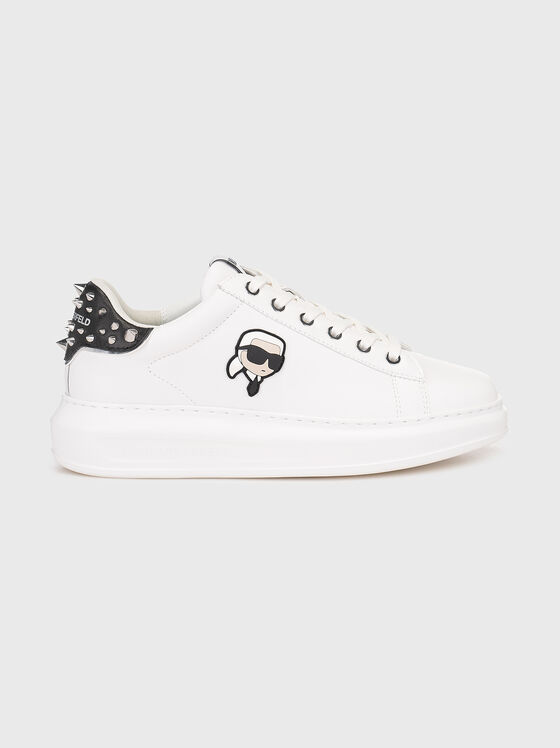 Adidași KAPRI cu logo accentuat albi - 1