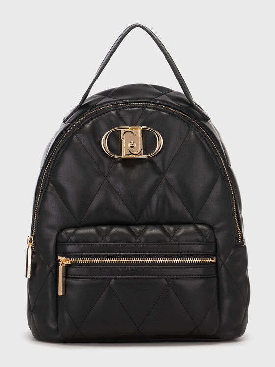 Rucsac negru cu efect matlasat - 1